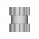 Inser Nut M3X0 5 Brass - Downloadable CAD Representation_90_0_degree_snapshot