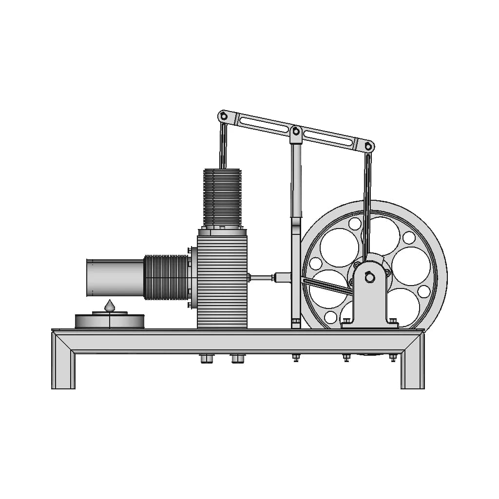 Stirling Engine - Standard Mechanical Component_0_0_degree_snapshot