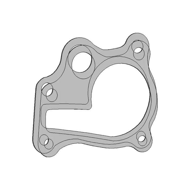 Honda Cr250 98R Pump Gasket - Downloadable CAD Representation