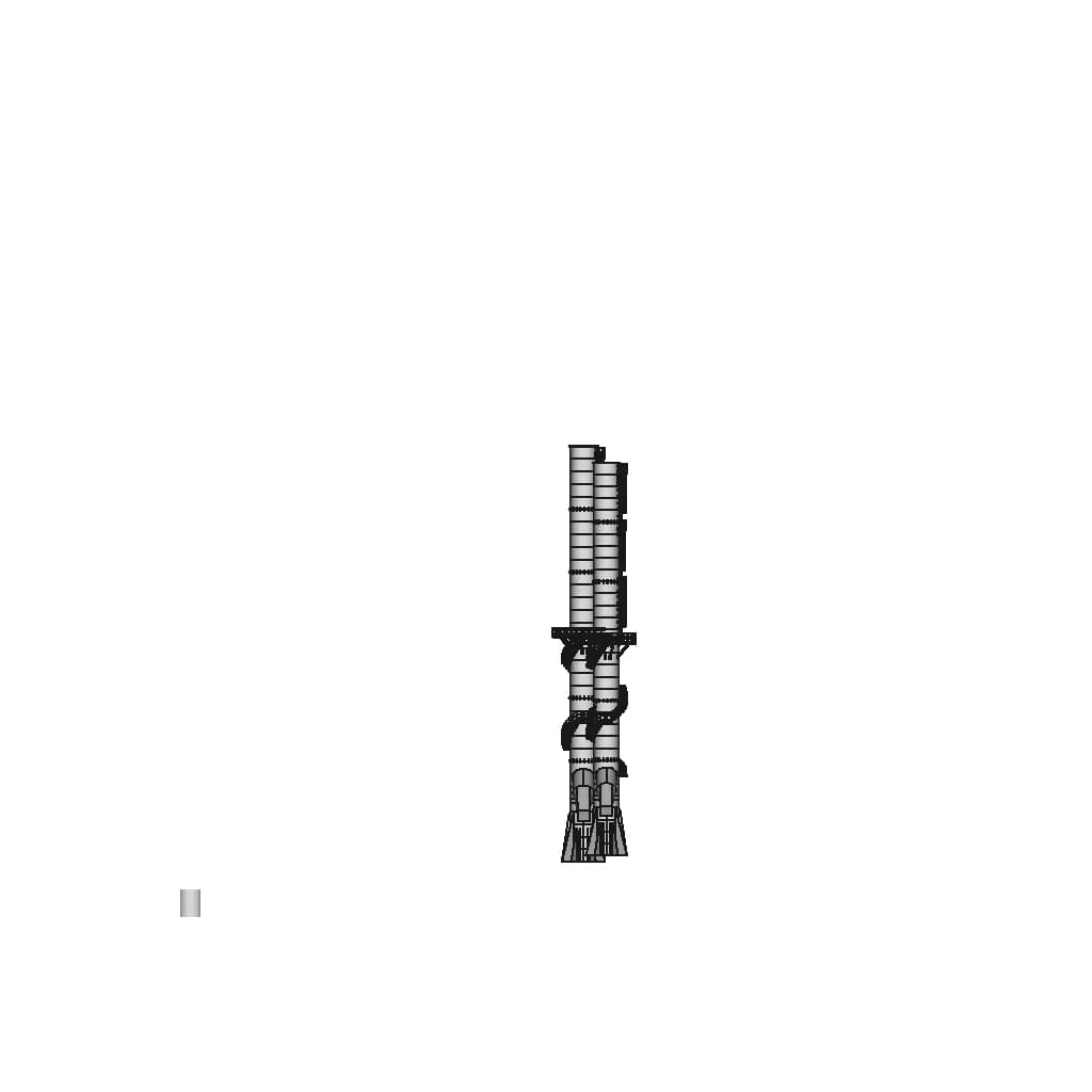Industrial Chimney 3X50M | High-Quality CAD Model_0_90_degree_snapshot