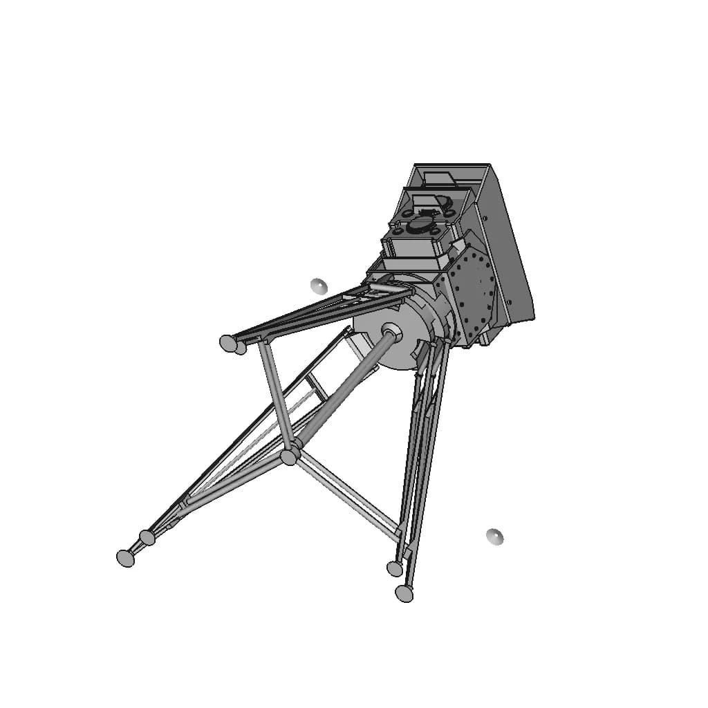 Lidar Stand Off Detector Falcon 4G Representational 1 | CAD Model for Chemical Industry_60_30_degree_snapshot