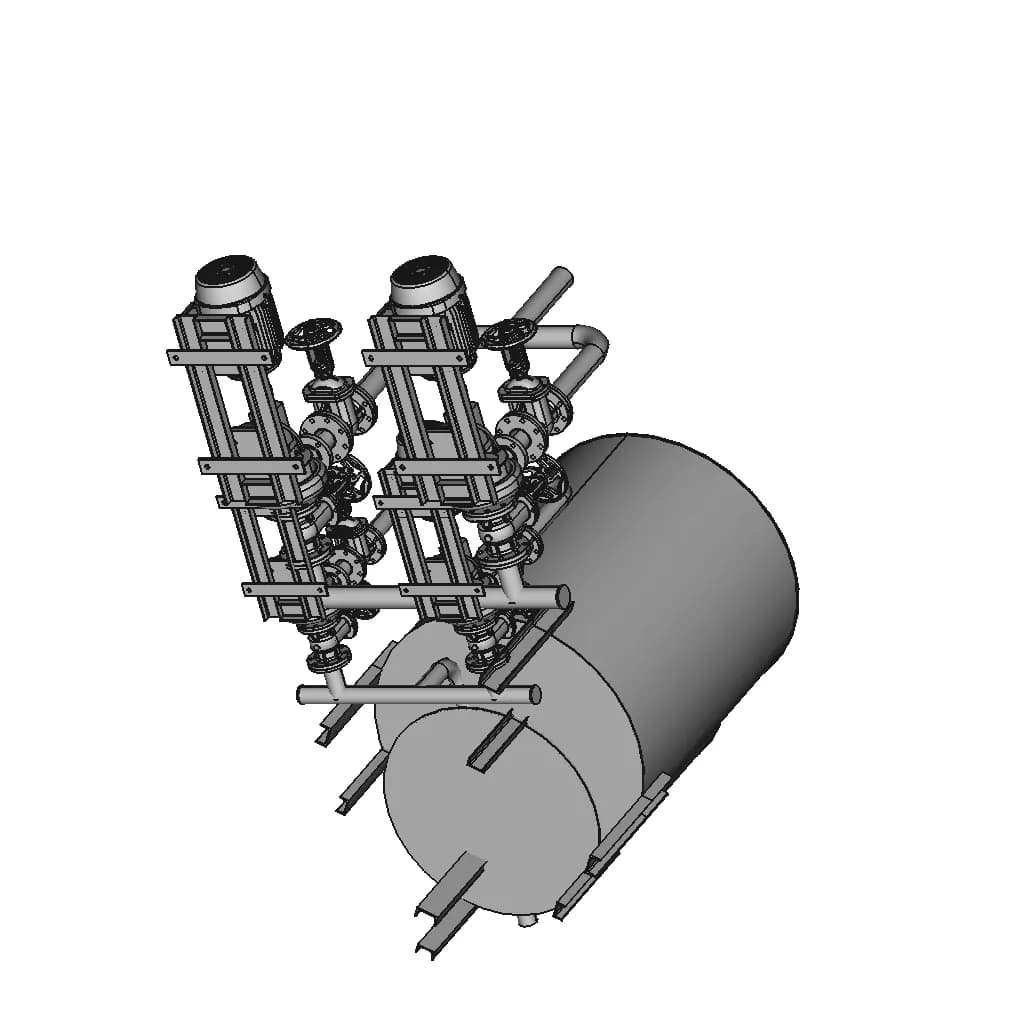 Phosphorus Tank 1 | CAD Model for Chemical Industry_60_30_degree_snapshot