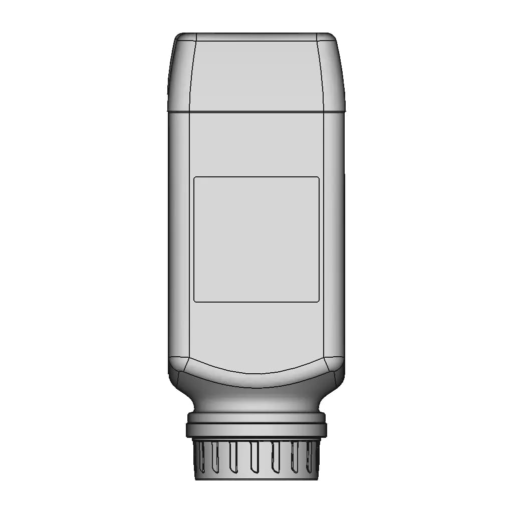 Plastic Bottle 1L 1 | CAD Model for Chemical Industry_270_0_degree_snapshot