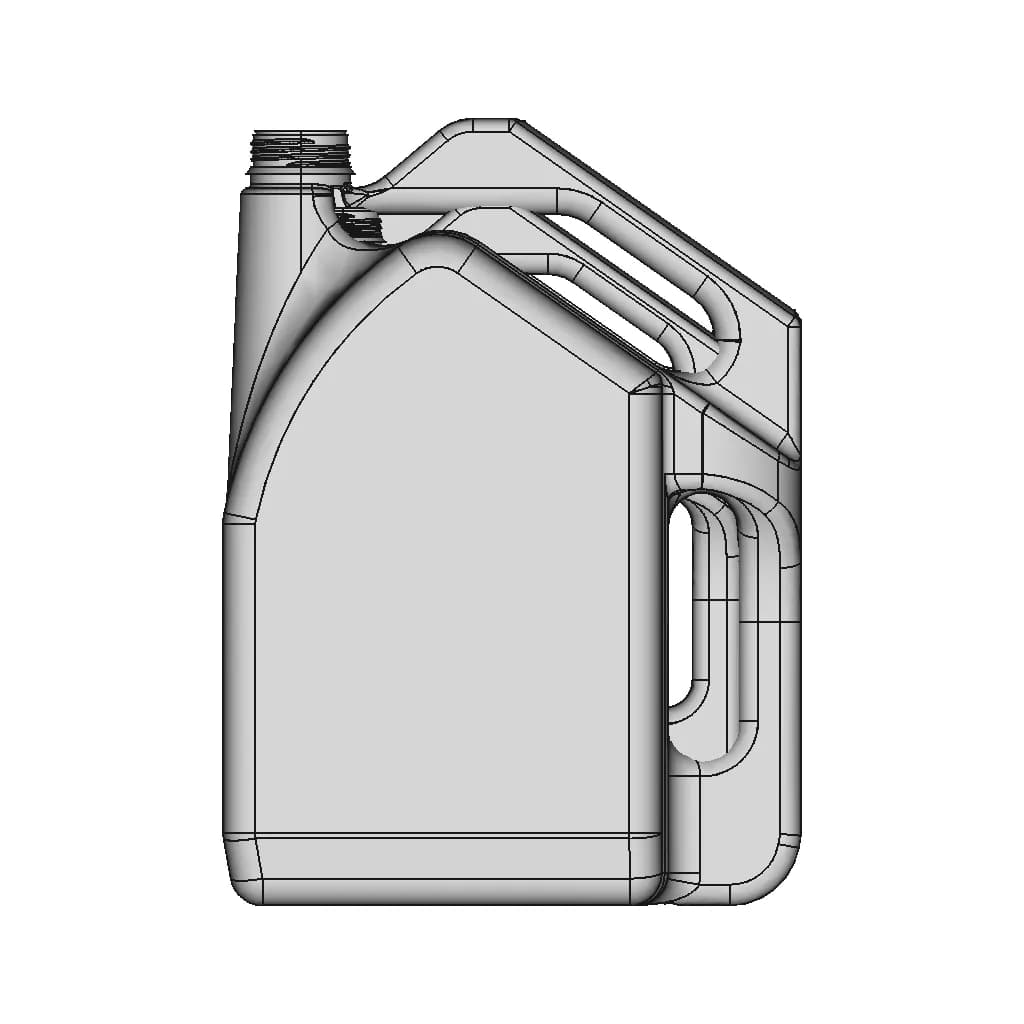 Bottle Oil 4Lt 1 | CAD Model for Chemical Industry_0_0_degree_snapshot