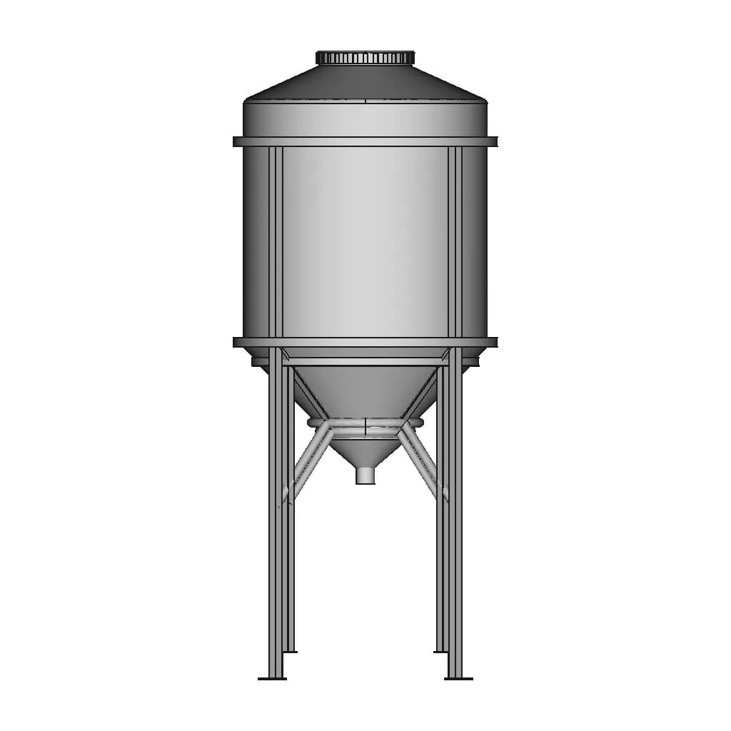 1000L Storage Tank 1 | CAD Model for Chemical Industry_0_0_degree_snapshot