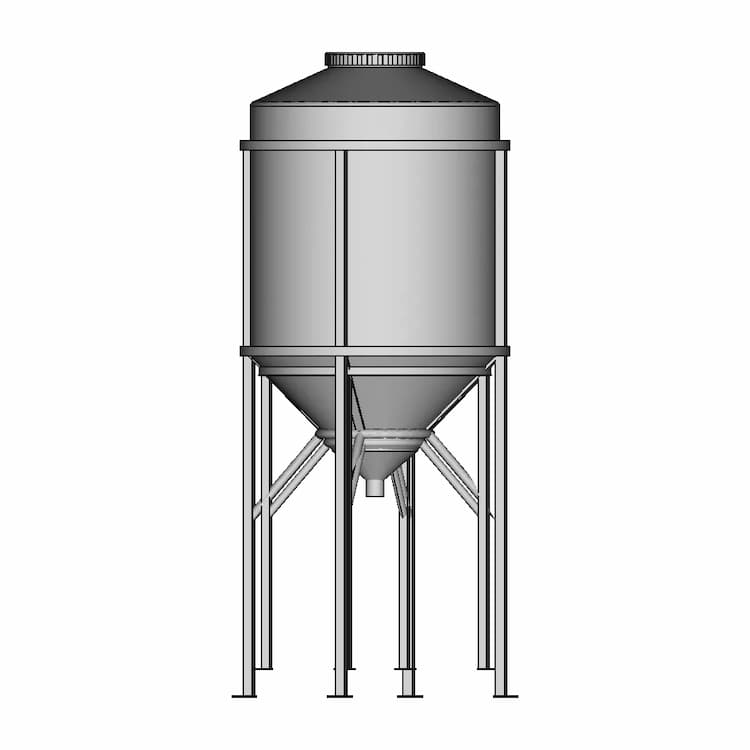 1000L Storage Tank 1 | CAD Model for Chemical Industry