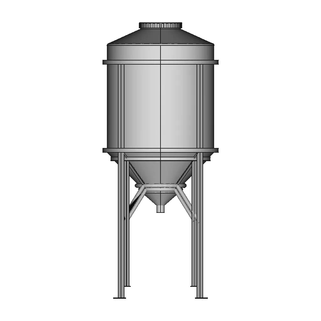 1000L Storage Tank 1 | CAD Model for Chemical Industry_0_270_degree_snapshot
