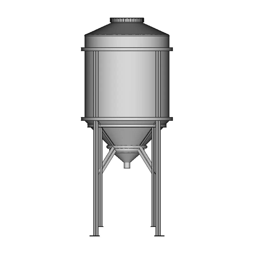 1000L Storage Tank 1 | CAD Model for Chemical Industry_0_90_degree_snapshot