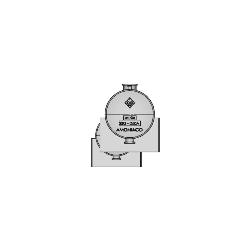 Tanque Almacenamiento Horizontal 1 | CAD Model for Chemical Industry