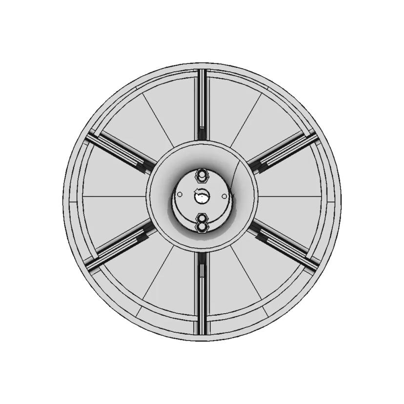 Radial Blade Blower Wheel 1 | CAD Model for Chemical Industry