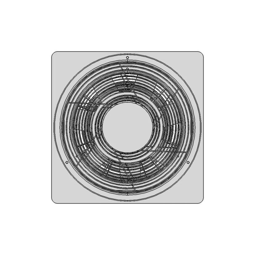 Electric Explosion Proof Blower Ventilator 4450 Cfm 16 | CAD Model for Chemical Industry