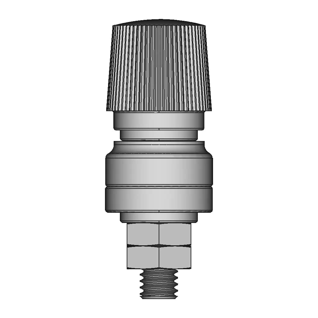 M6 100A Binding Post Negative Terminal Black 1 | CAD Model for Energy Systems_0_0_degree_snapshot