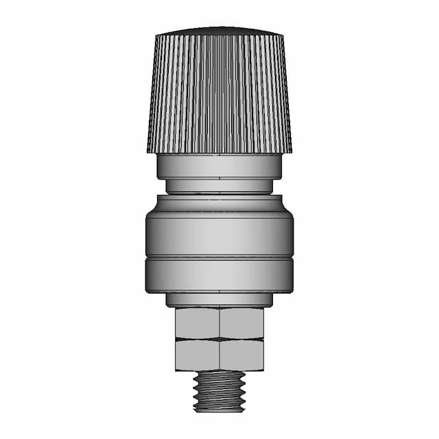 M6 100A Binding Post Positive Terminal Red 1 | CAD Model for Energy Systems