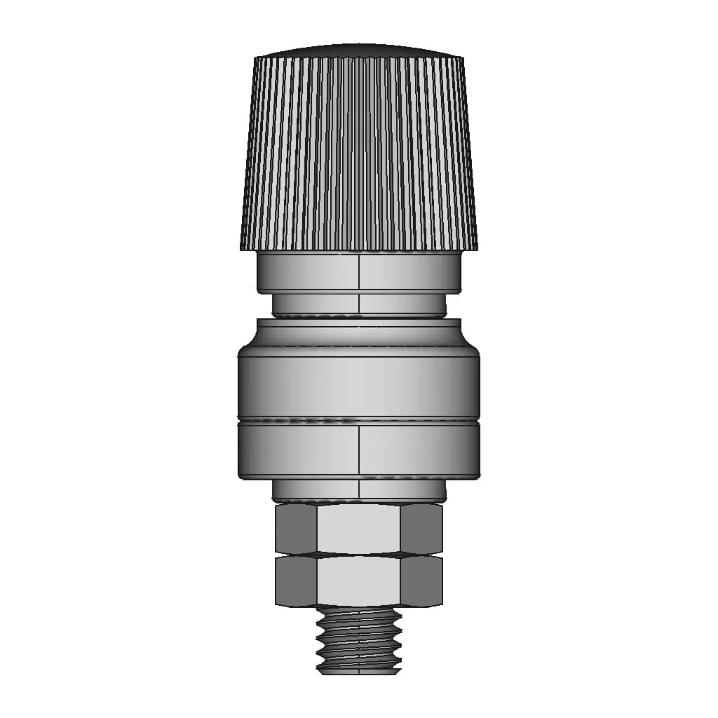 M6 100A Binding Post Positive Terminal Red 1 | CAD Model for Energy Systems_0_270_degree_snapshot