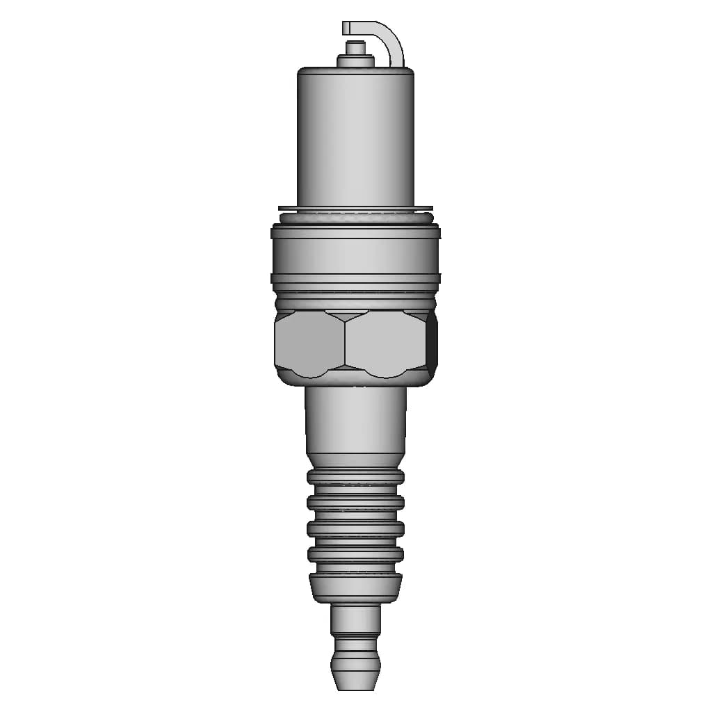 Spark Plug Ngk Bpr5Es V1 1 | CAD Model for Energy Systems_270_0_degree_snapshot