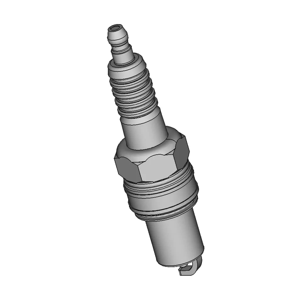 Spark Plug Ngk Bpr5Es V1 1 | CAD Model for Energy Systems_60_30_degree_snapshot