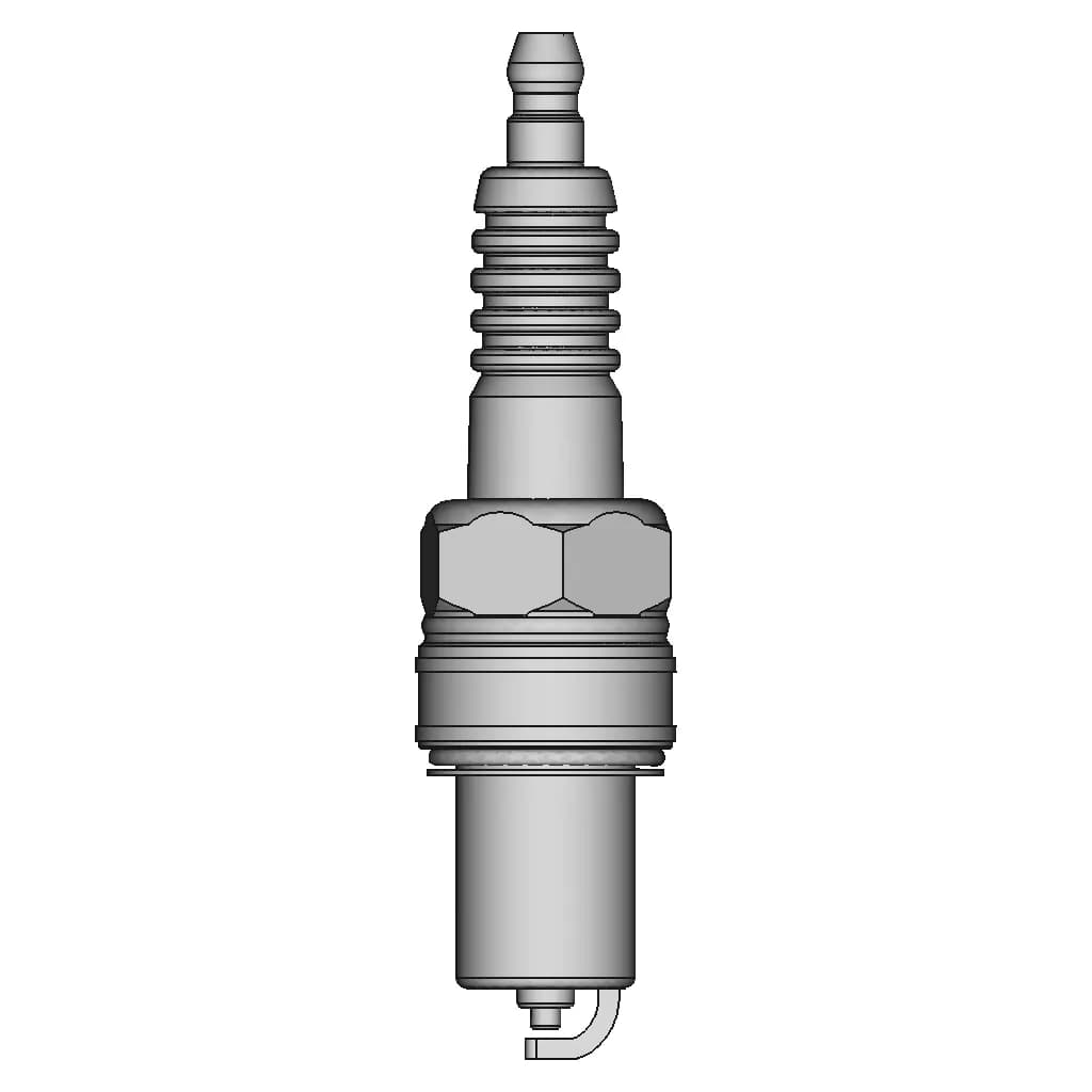 Spark Plug Ngk Bpr5Es V1 1 | CAD Model for Energy Systems_90_0_degree_snapshot