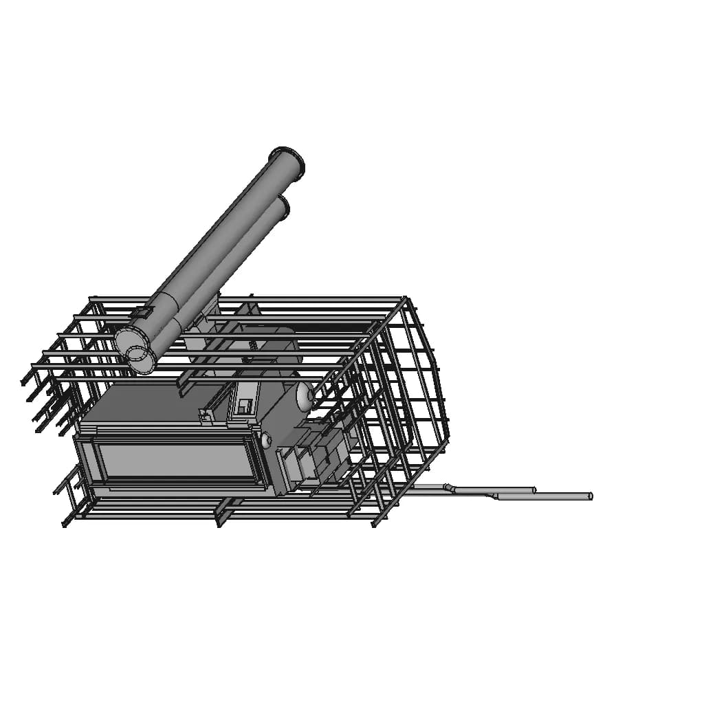 Natural Gas Boiler Tinkerbell 1 | CAD Model for Energy Systems_60_30_degree_snapshot