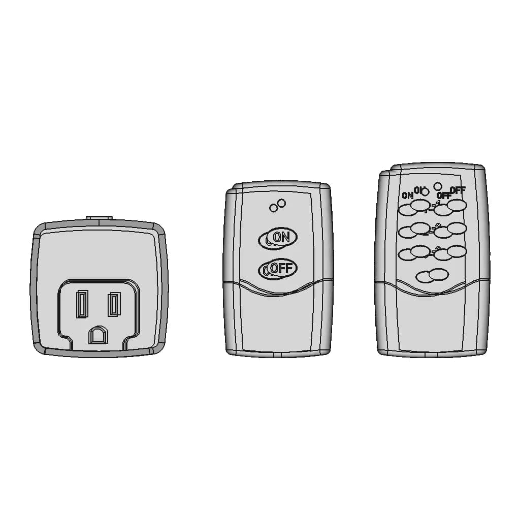 Hbn Remote Control Outlet With Remotes 1 | CAD Model for Energy Systems_90_0_degree_snapshot