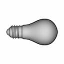 Incandescent Light Bulb For E27 Socket 1 | CAD Model for Energy Systems_0_270_degree_snapshot