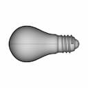 Incandescent Light Bulb For E27 Socket 1 | CAD Model for Energy Systems_0_90_degree_snapshot