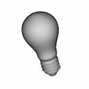 Incandescent Light Bulb For E27 Socket 1 | CAD Model for Energy Systems_60_30_degree_snapshot