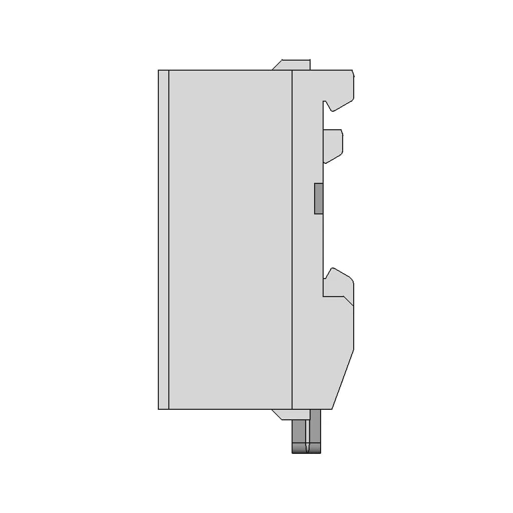 Support Rail Din Relais Ssr 25 Da 1 | CAD Model for Energy Systems_0_90_degree_snapshot