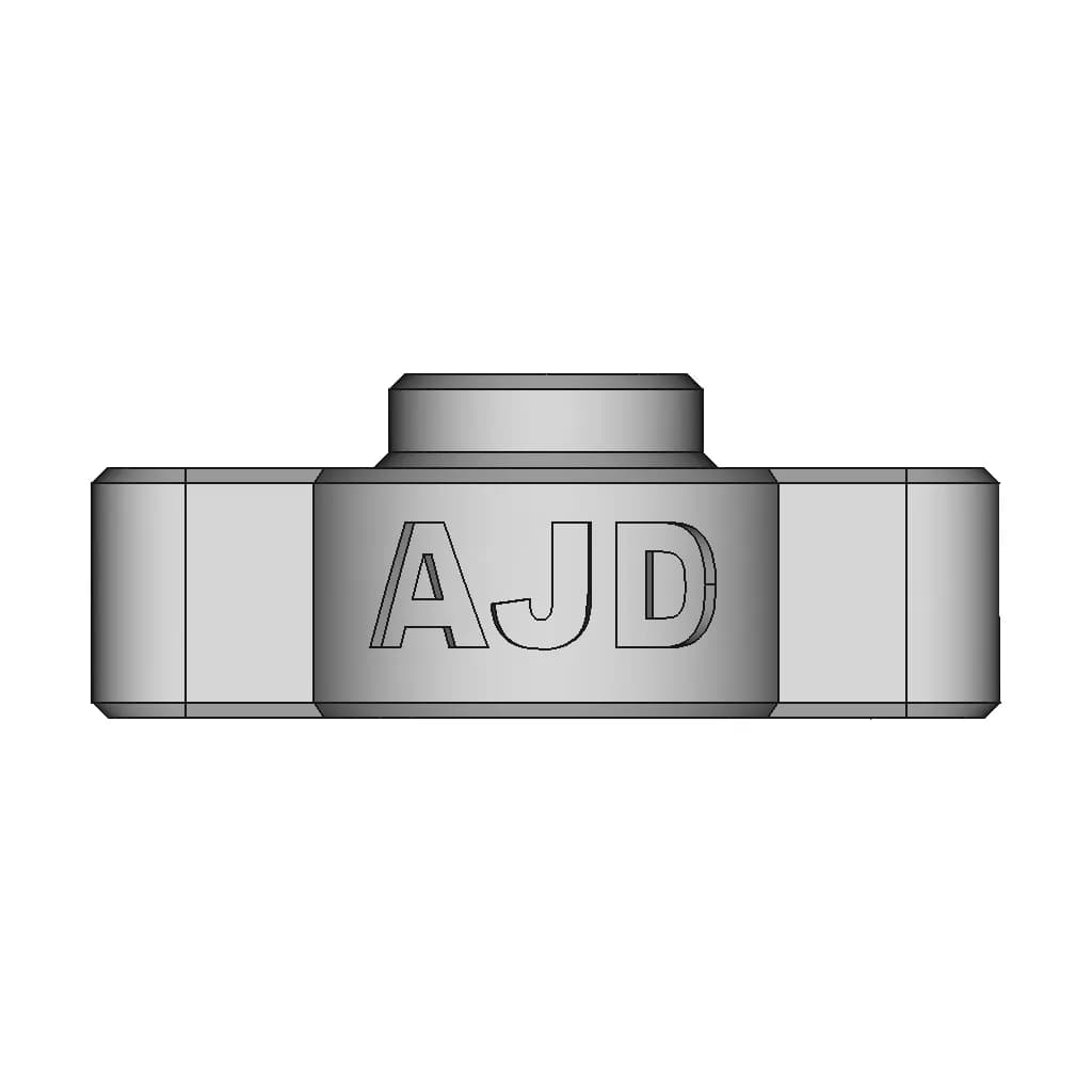 Wing Nut Tuerca Mariposa 39X11Mm 3 16 1 | CAD Model for Energy Systems_0_270_degree_snapshot