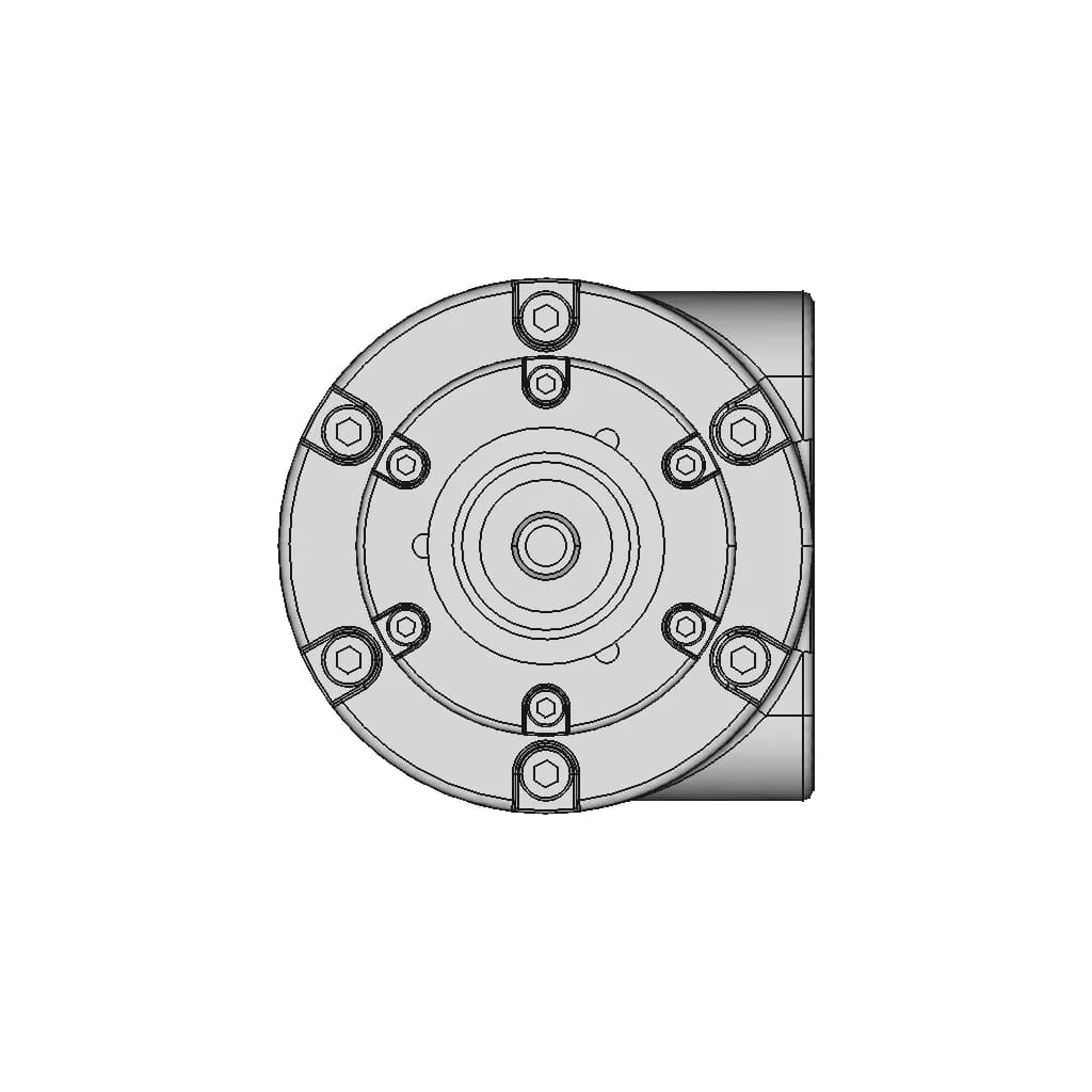 Motor Neumatico Gast 4Am Nrv 22B 1 | CAD Model for Energy Systems_0_270_degree_snapshot