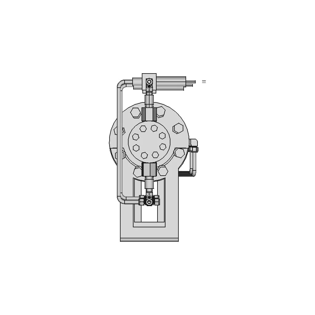 Checkpoint Pump Pneumatic Seris 8400 1 | CAD Model for Chemical Industry_0_90_degree_snapshot