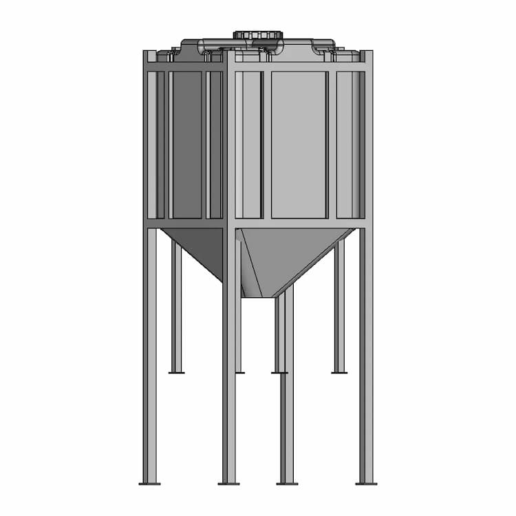 1200L Tank 1 | CAD Model for Chemical Industry