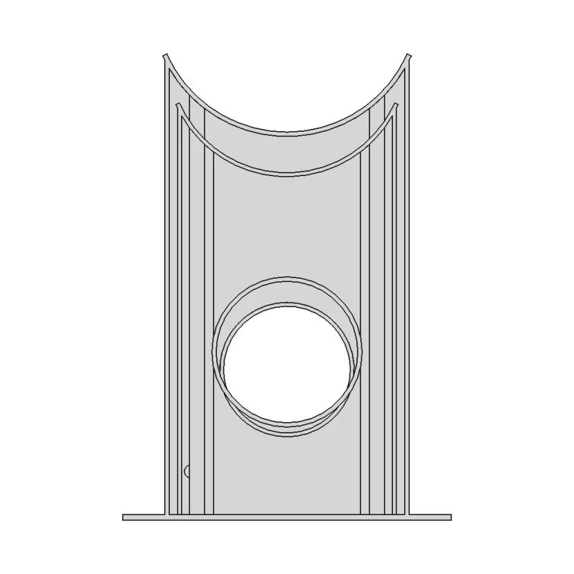 Pressure Vessel Saddle 1 | CAD Model for Energy Systems