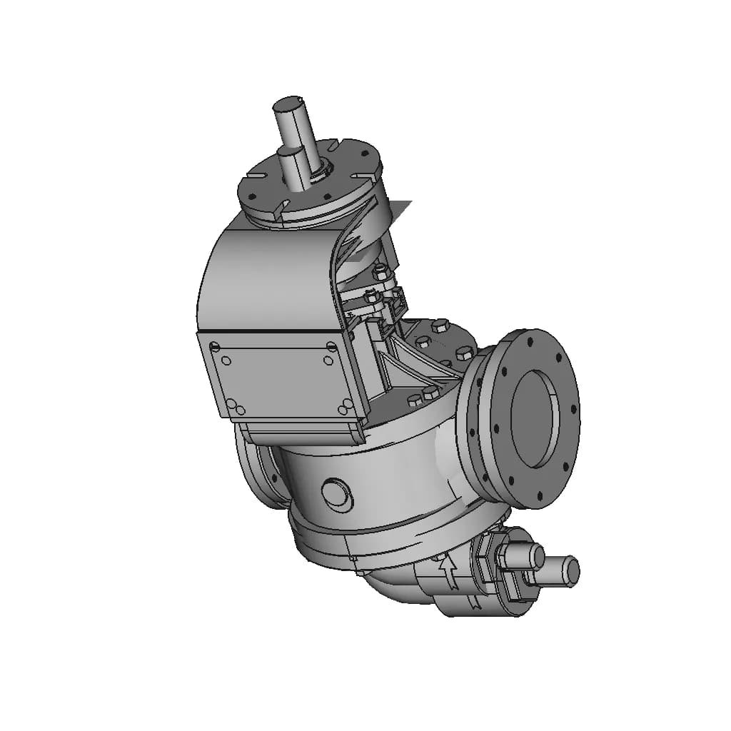 Internal Gear Pump 4 | CAD Model for Energy Systems_60_30_degree_snapshot