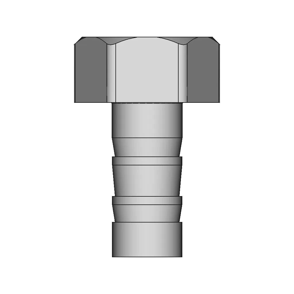 Barb 10Mm To 3 8 Nsp F Adapter | CAD Model for Energy Systems_90_0_degree_snapshot