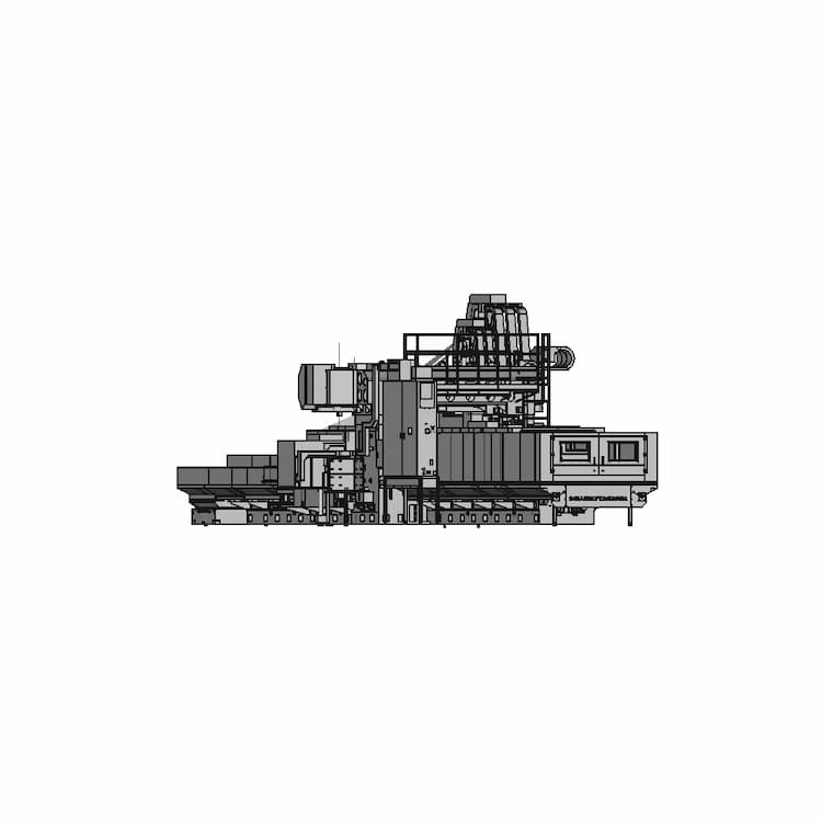 Gantry Cnc Milling Machine 2 | Industrial CAD Design
