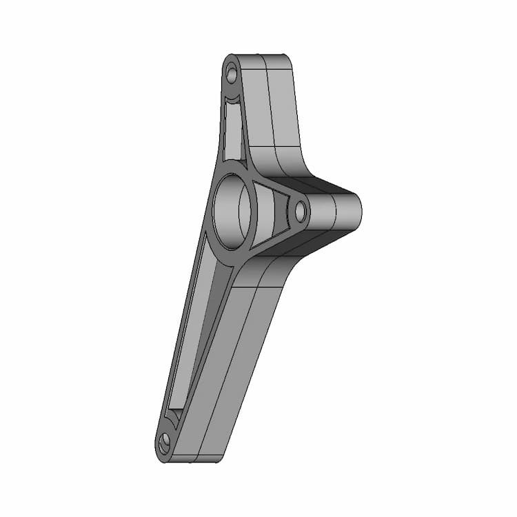 Front Engine Support Link Lightweight Version 1 | Industrial CAD Design