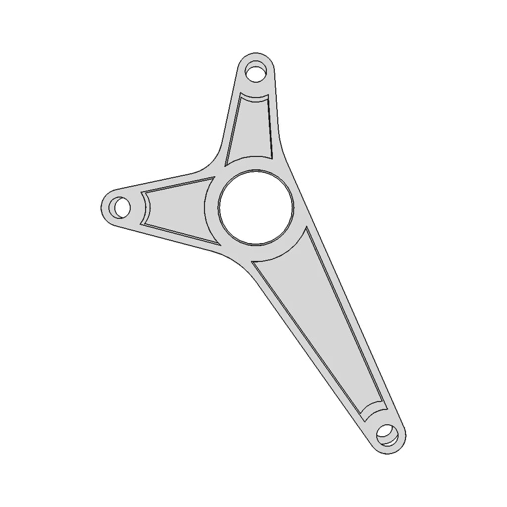 Front Engine Support Link Lightweight Version 1 | Industrial CAD Design_0_270_degree_snapshot