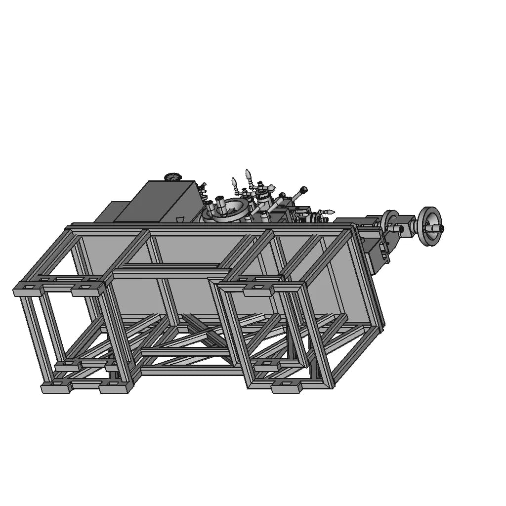 Lathe Machine Stand 1 | Industrial CAD Design_60_30_degree_snapshot