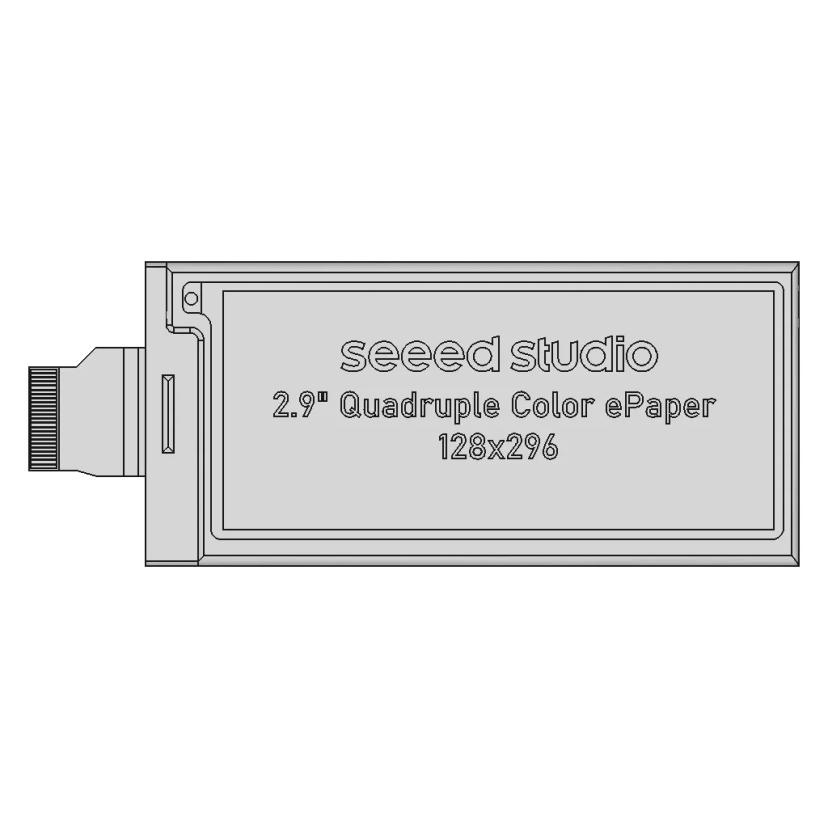2 9 Quadruple Color Epaper Display 128X296Px 1 | Industrial CAD Design