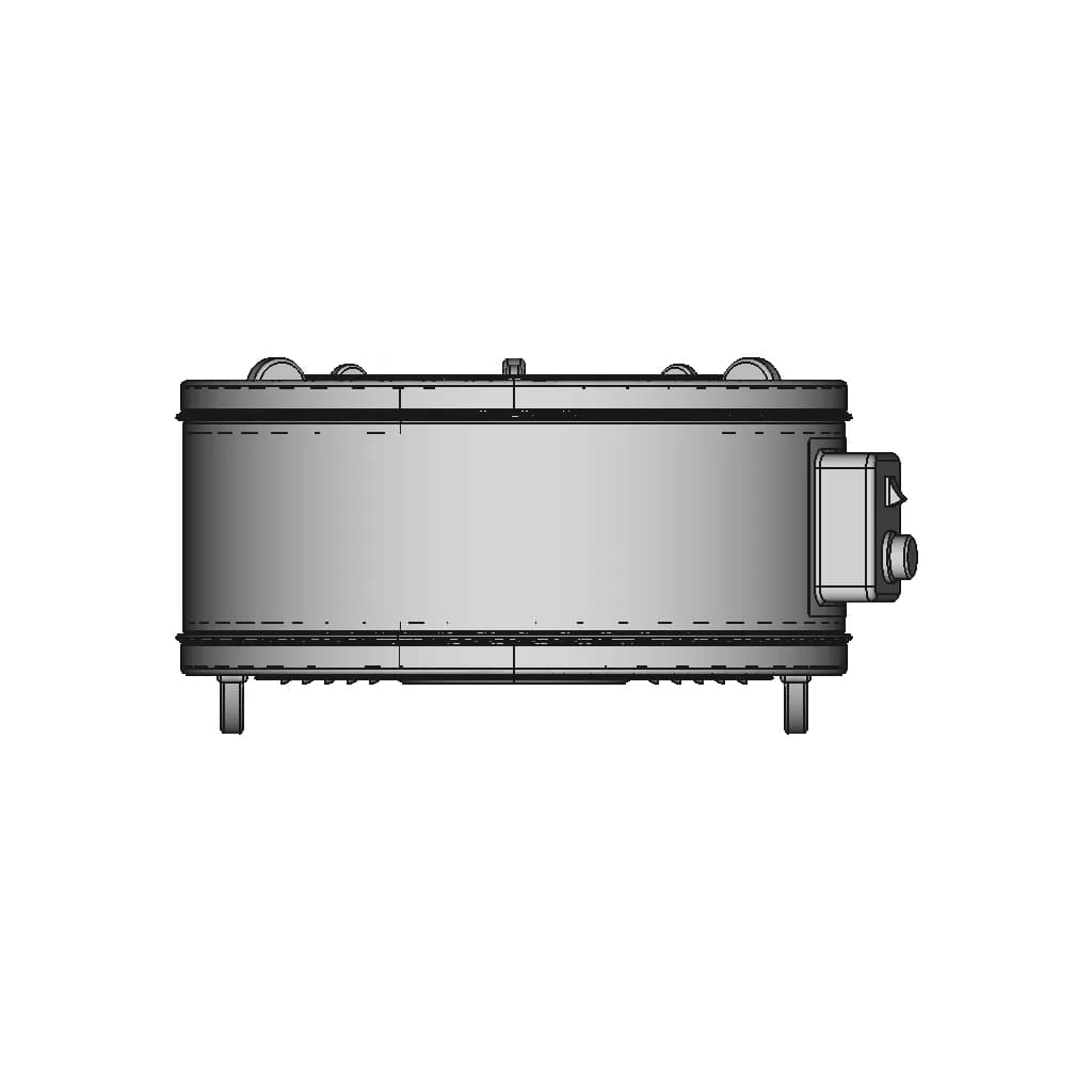 Elektrikli Davul Firin Electric Round Oven 1 | Industrial CAD Design_0_90_degree_snapshot