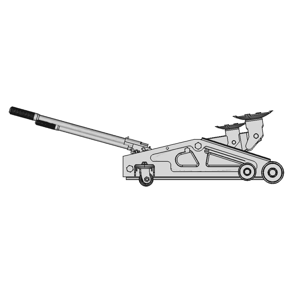 Esr Hydraulic Trolley Jack 2 Ton Capacity 1 | Industrial CAD Design_0_0_degree_snapshot