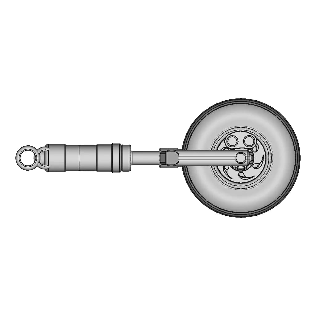Landing Gear Strut 1 | Industrial CAD Design_0_90_degree_snapshot