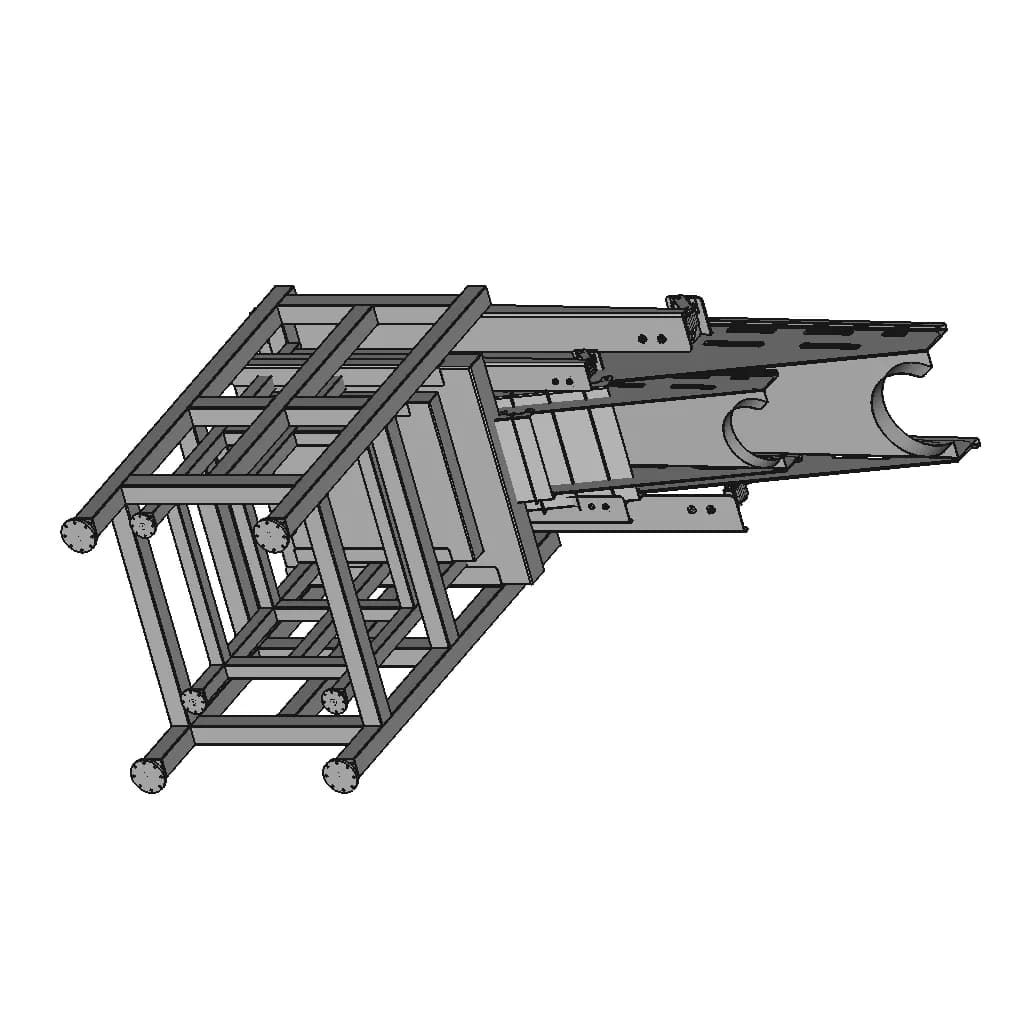 Vibrating Feeder For Dry Fruit And Vegetables 1 | Industrial CAD Design_60_30_degree_snapshot