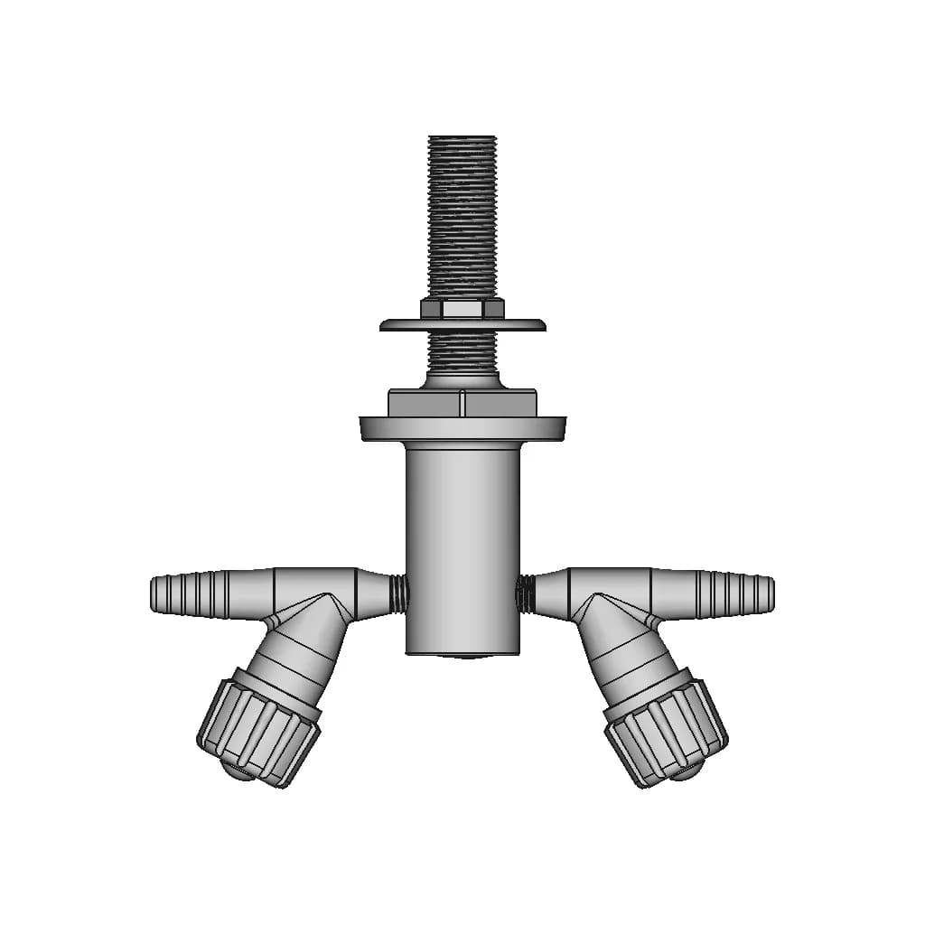 Laboratory Dual Benchmount Gas Tap 1 | CAD Model for Energy Systems_270_0_degree_snapshot