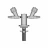 Laboratory Dual Benchmount Gas Tap 1 | CAD Model for Energy Systems_90_0_degree_snapshot