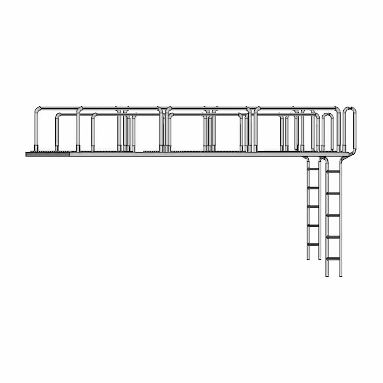 Roof Platform For Tanker Mounted On Truck 1 | Industrial CAD Design