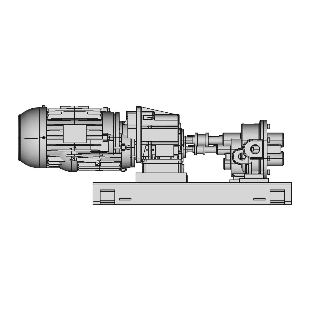G125 3Hp Motor Pump For Foam Firefighting Applications | Industrial CAD Design_0_0_degree_snapshot
