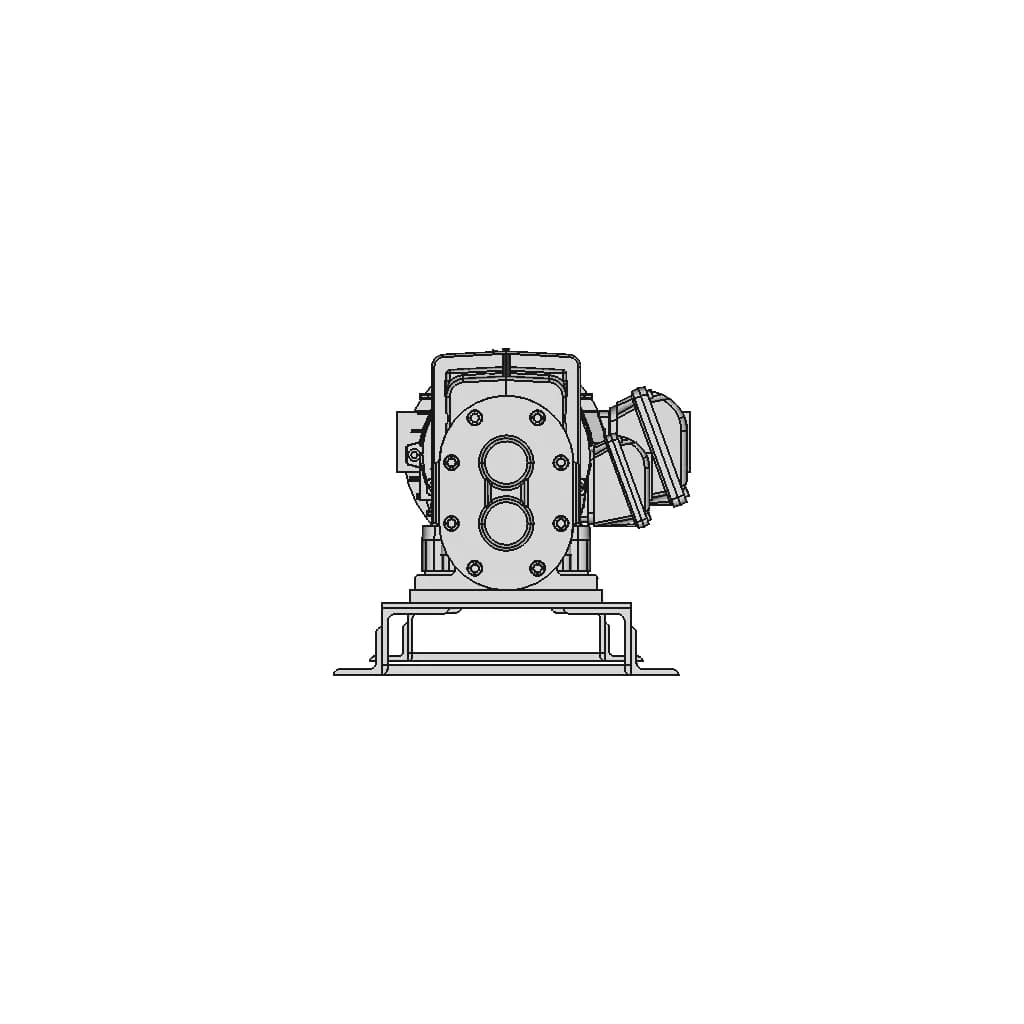 G125 3Hp Motor Pump For Foam Firefighting Applications | Industrial CAD Design_0_90_degree_snapshot