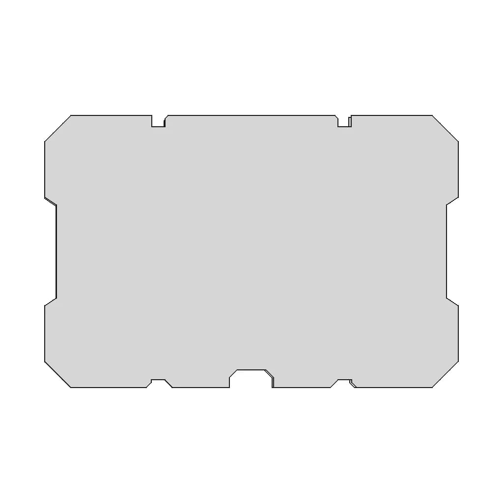 Insert Blank For Milwaukee Packout Medium Case 1 | Industrial CAD Design_0_0_degree_snapshot