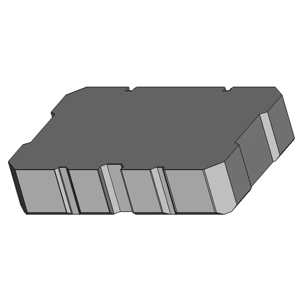 Insert Blank For Milwaukee Packout Medium Case 1 | Industrial CAD Design_60_30_degree_snapshot
